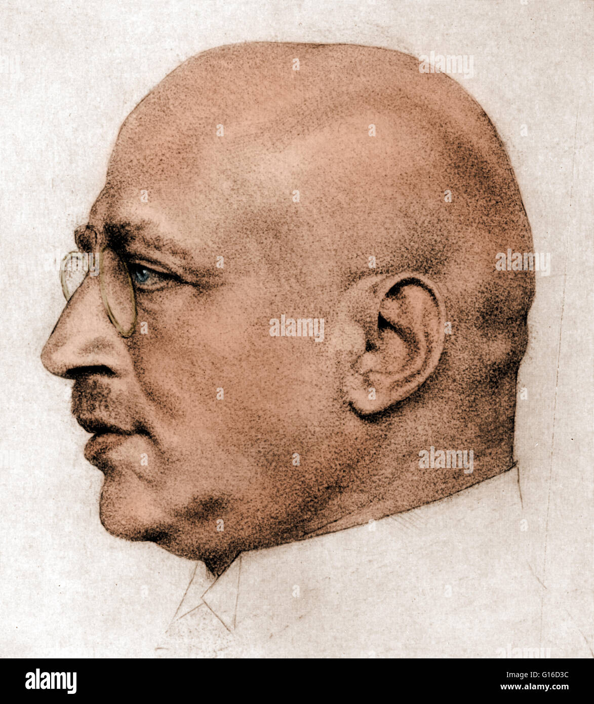 Fritz Haber (1868-1934) war ein deutscher Chemiker, wer den Nobelpreis in Chemie 1918 für seine Entwicklung erhielt für die Synthese von Ammoniak, wichtig für Düngemittel und Sprengstoffe. Haber, zusammen mit Max Born, schlug den Born-Haber-Zyklus als eine Methode f Stockfoto