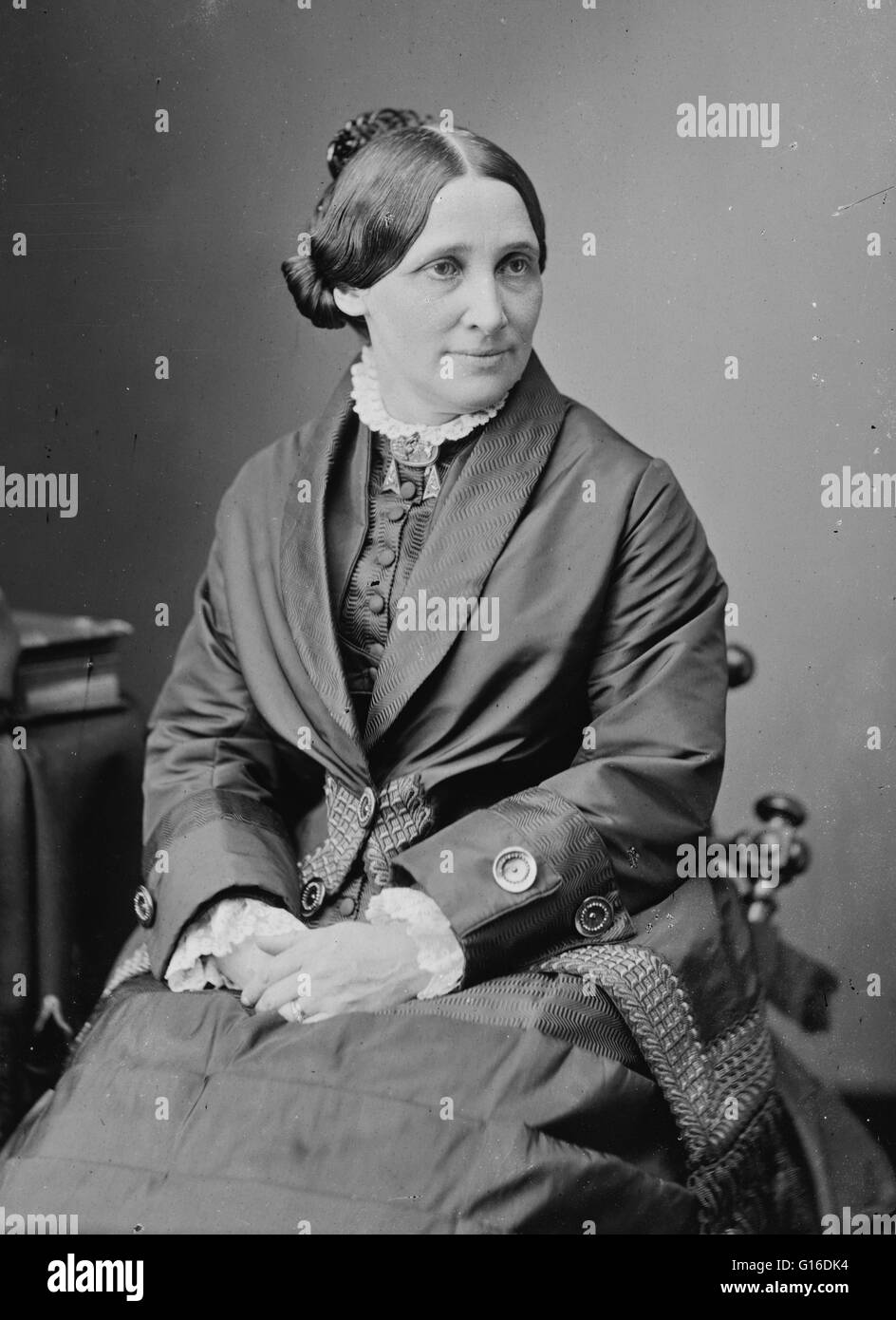 Lucy Ware Webb Hayes (28. August 1831 - 25. Juni 1889) war eine First Lady der Vereinigten Staaten und die Ehefrau von Präsident Rutherford B. Hayes. Lucy traf Rutherford im Jahre 1847. Später im selben Jahr schrieb sie sich an Wesleyan Frauen College, Klasse von 1850; Sie Stockfoto