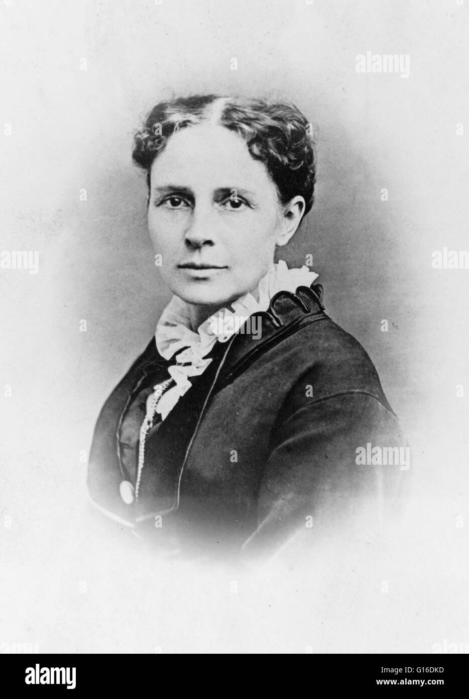 Lucretia Rudolph Garfield (19. April 1832 - 14. März 1918), Ehefrau von Präsident Garfield, war First Lady der Vereinigten Staaten im Jahre 1881. Sie trafen sich im Jahre 1849, als sie Klassenkameraden am Geauga Seminary in Ohio waren. Sie war etwas schlicht im Aussehen aber Garfield Stockfoto
