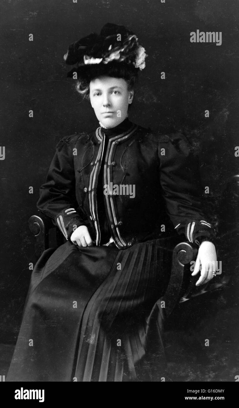 Helen Louise Herron "Nellie" Taft (2. Juni 1861 - 22. Mai 1943) war die Ehefrau von Taft und die First Lady der Vereinigten Staaten von 1909 bis 1913. Nellie am Cincinnati College of Music studierte und unterrichtete kurz vor ihrer Heirat. Stockfoto