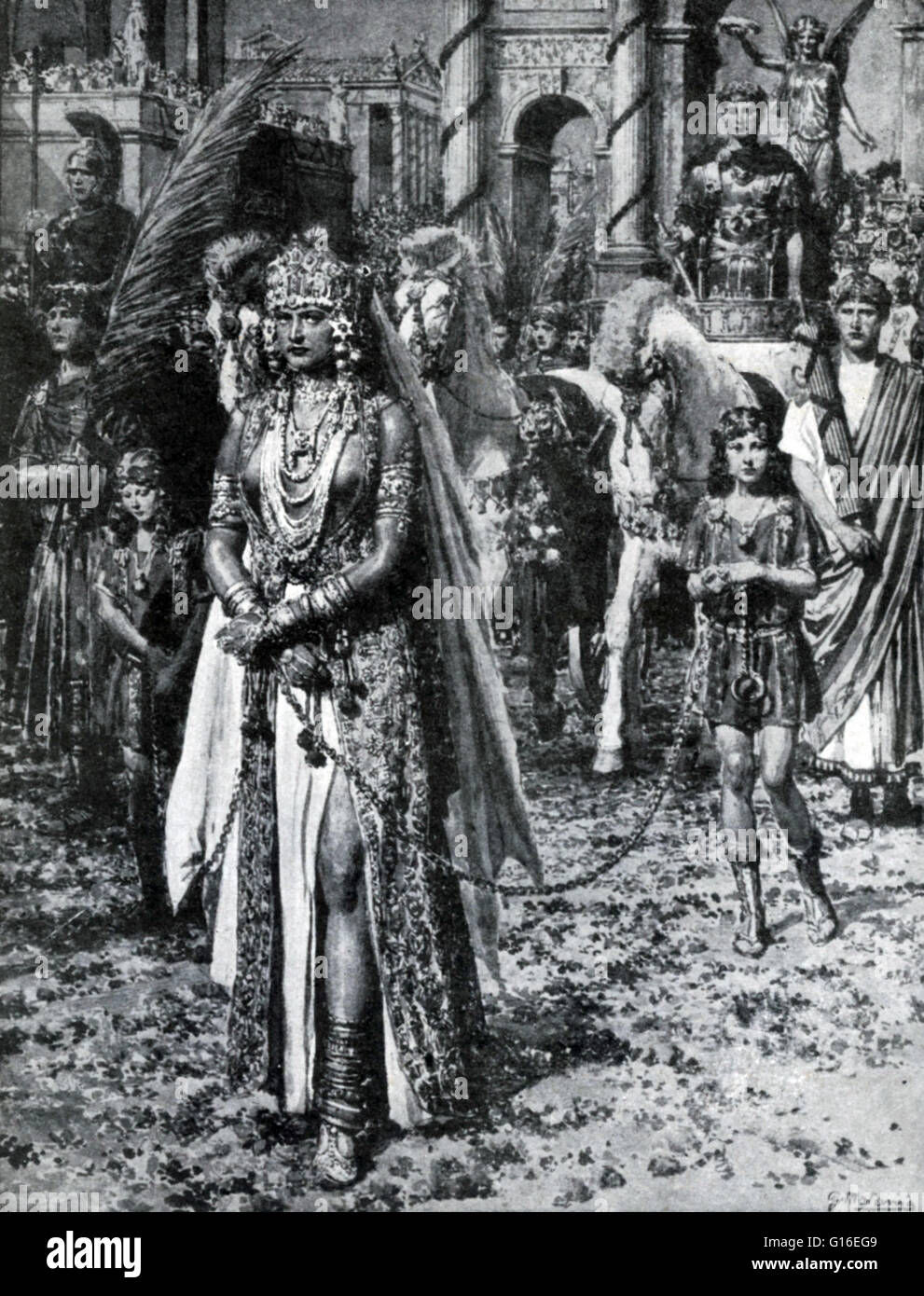 Aurelian war Roman Emperor von 270 bis 275. Er stieg durch die militärischen Ränge, Kaiser zu werden. Während seiner Regierungszeit besiegte er die Alemannen nach einem verheerenden Krieg. Er besiegte auch die Goten, Vandalen, Juthungi, Sarmaten und Carpi. Aurelian restauriert t Stockfoto