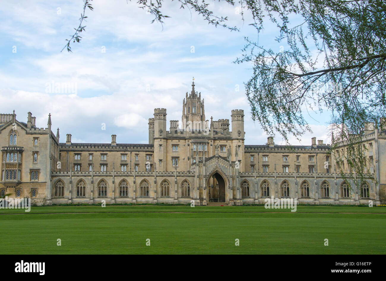 St. Johns College in Cambridge im Frühjahr Stockfoto