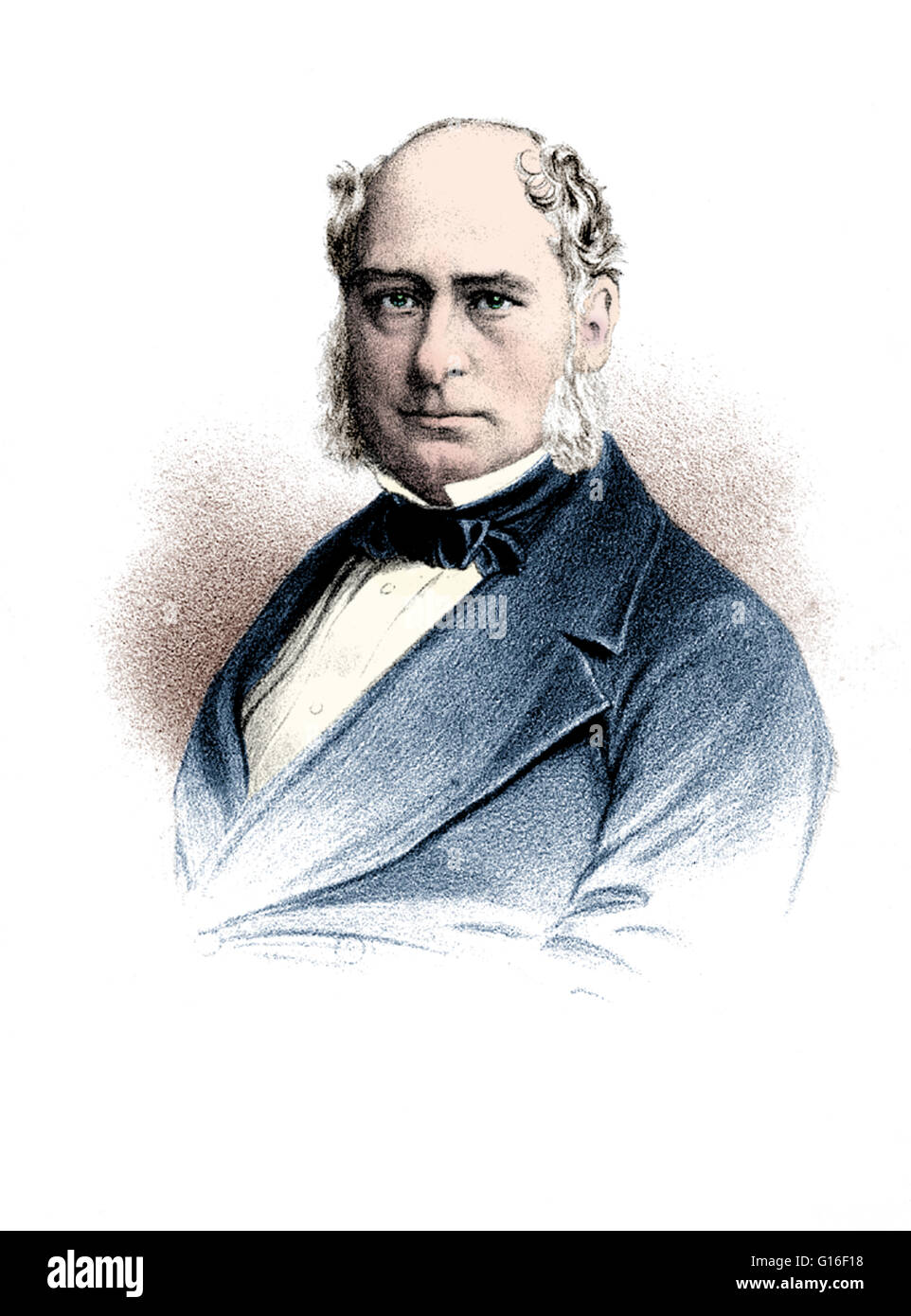 Henry Bessemer (19. Januar 1813 - 15. März 1898) war ein englischer Ingenieur, Erfinder und Unternehmer. Die Erfindung aus Henry Bessemer sein erstes Vermögen war eine Serie von sechs dampfbetriebene Maschinen zur Herstellung von Bronze Pulver. Es war eine frühe Prüfung Stockfoto