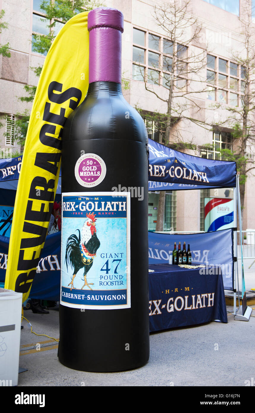 Rex-Goliath wine Festival display Stockfoto