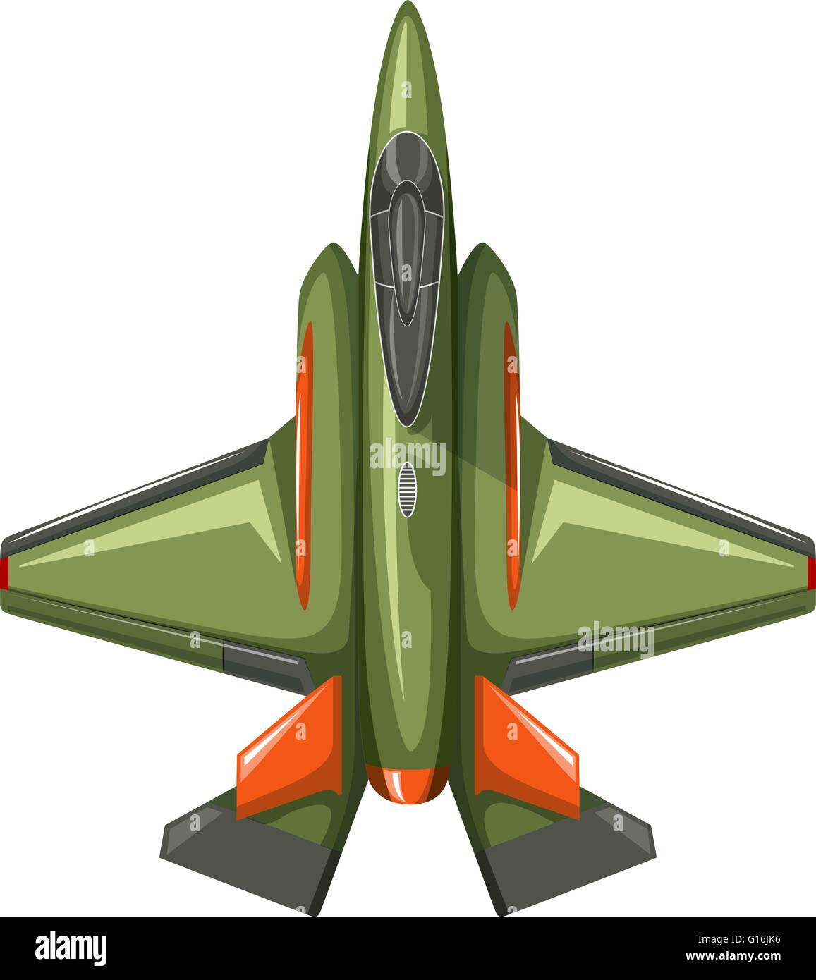 Modernes Design Jet Flugzeug Illustration Stock Vektor
