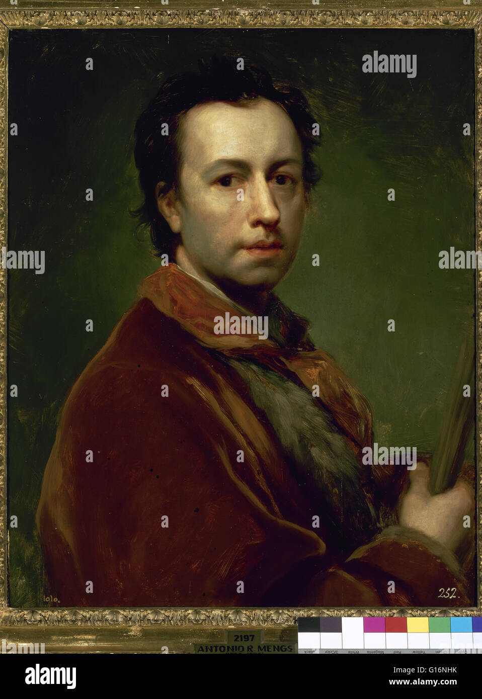 Anton Raphael Mengs (1728-1779). Deutscher Maler. Selbstporträt, 1761-1769. Prado-Museum. Madrid. Spanien. Stockfoto