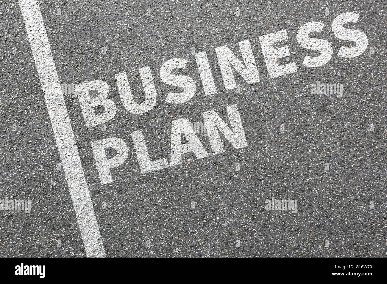 Business Plan Analyse Strategie Erfolg Unternehmenskonzept Stockfoto