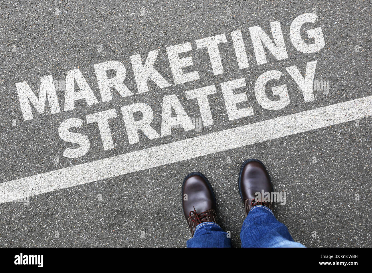 Marketing-Strategie Verkauf Vertrieb Werbung Business Konzept Erfolg erfolgreichen branding Stockfoto