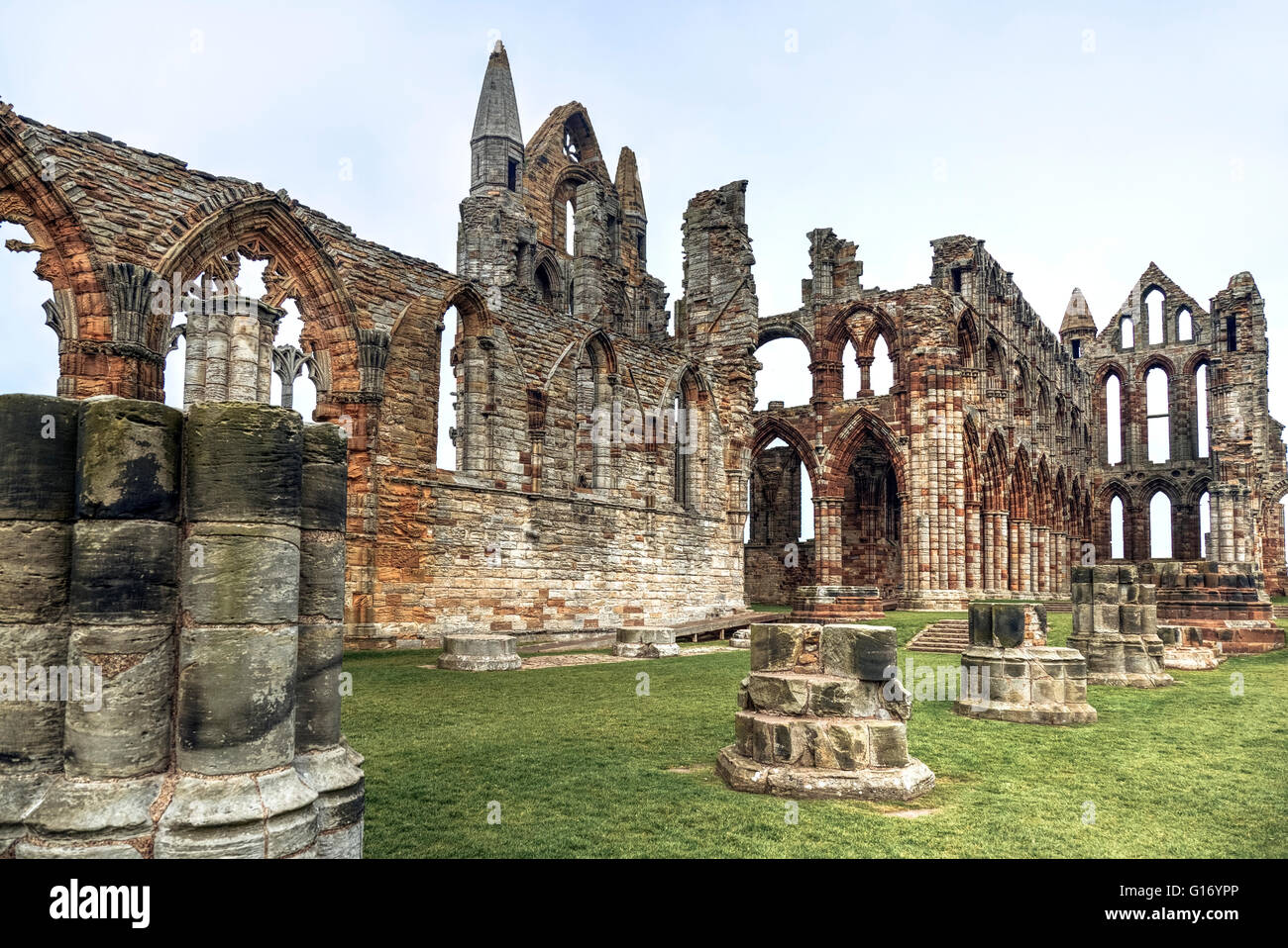 Whitby Abtei, Scarborough, North Yorkshire, England, UK Stockfoto