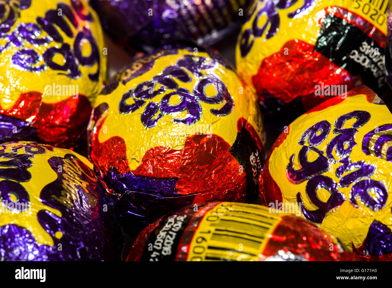 Cadbury Creme Eiern Stockfoto