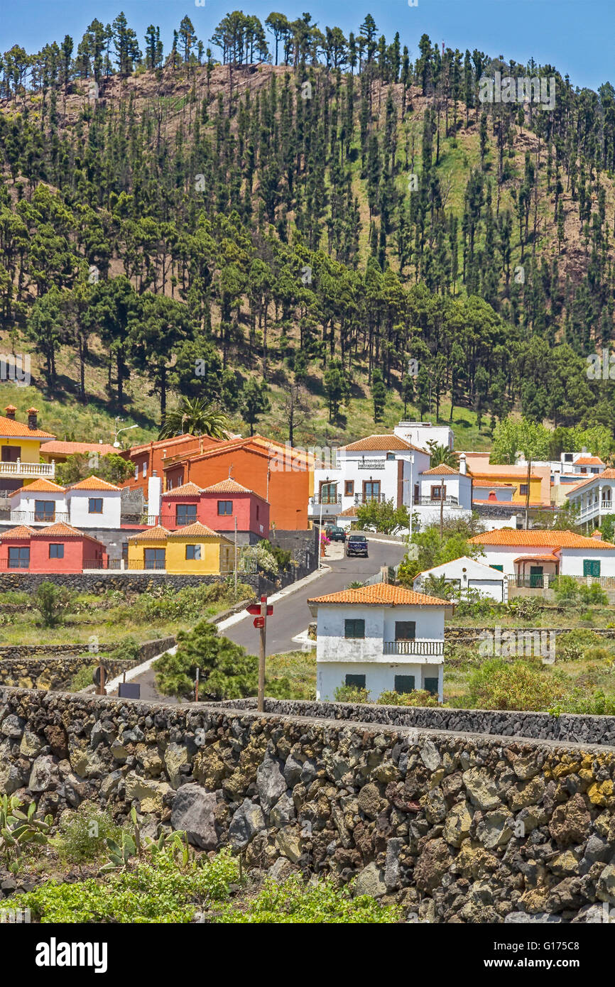 Dorf von Fuencaliente La Palma Kanarische Inseln Stockfoto