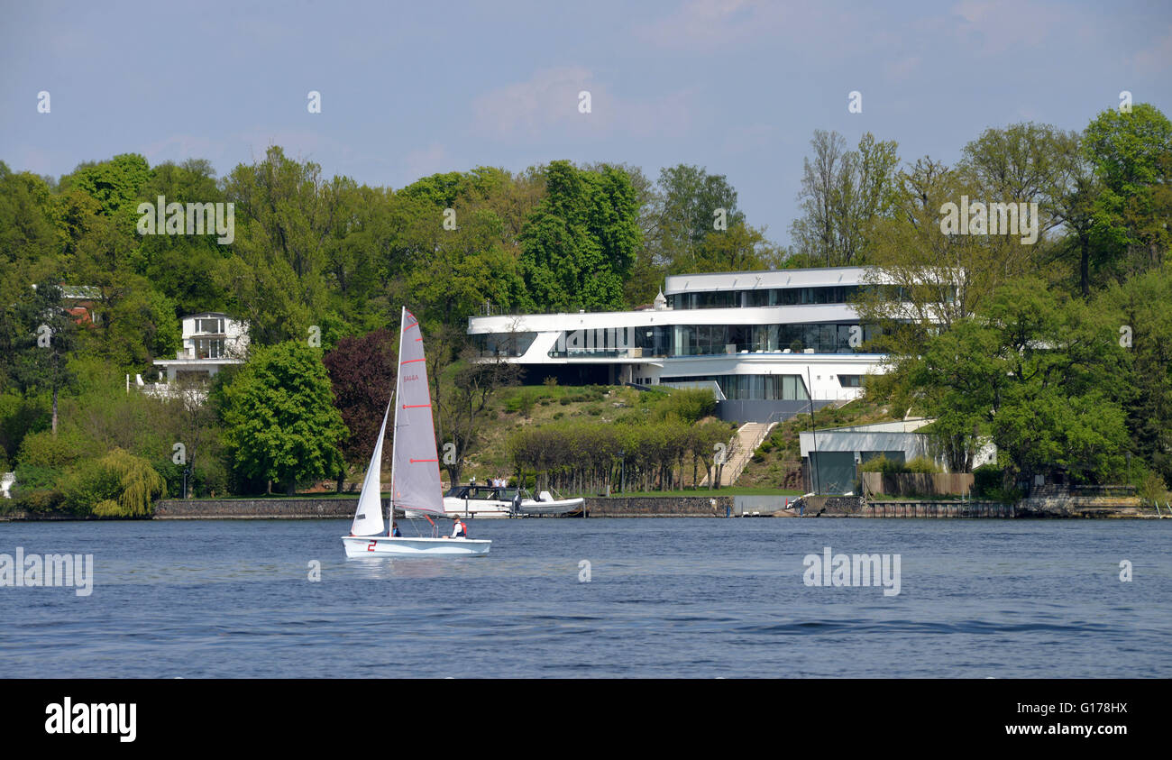 Segelboot, Schwanenwerder, Wannsee, Berlin, Deutschland Stockfoto