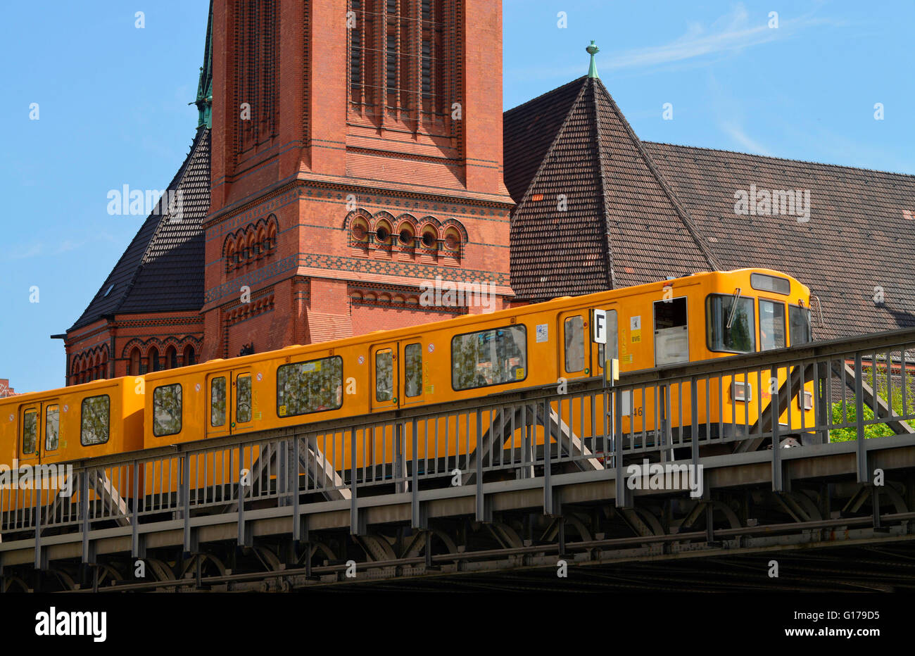 U-Bahn, Lutherkirche, Buelowstrasse, Schöneberg, Berlin, Deutschland / Schöneberg, Bülowstraße Stockfoto