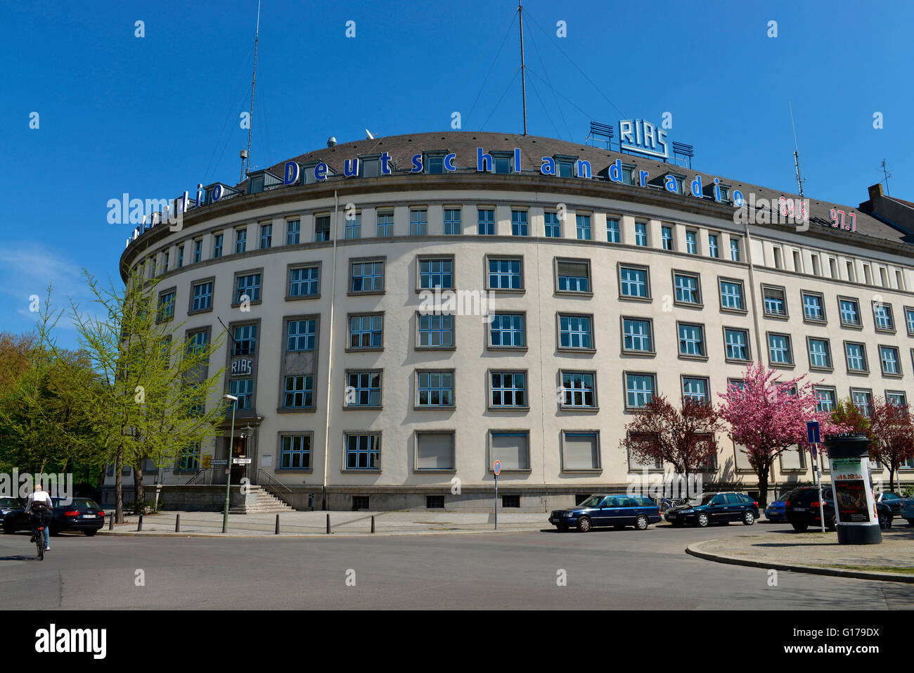 RIAS-Funkhaus, Hans-Rosenthal-Platz, Schöneberg, Berlin, Deutschland / Schöneberg Stockfoto