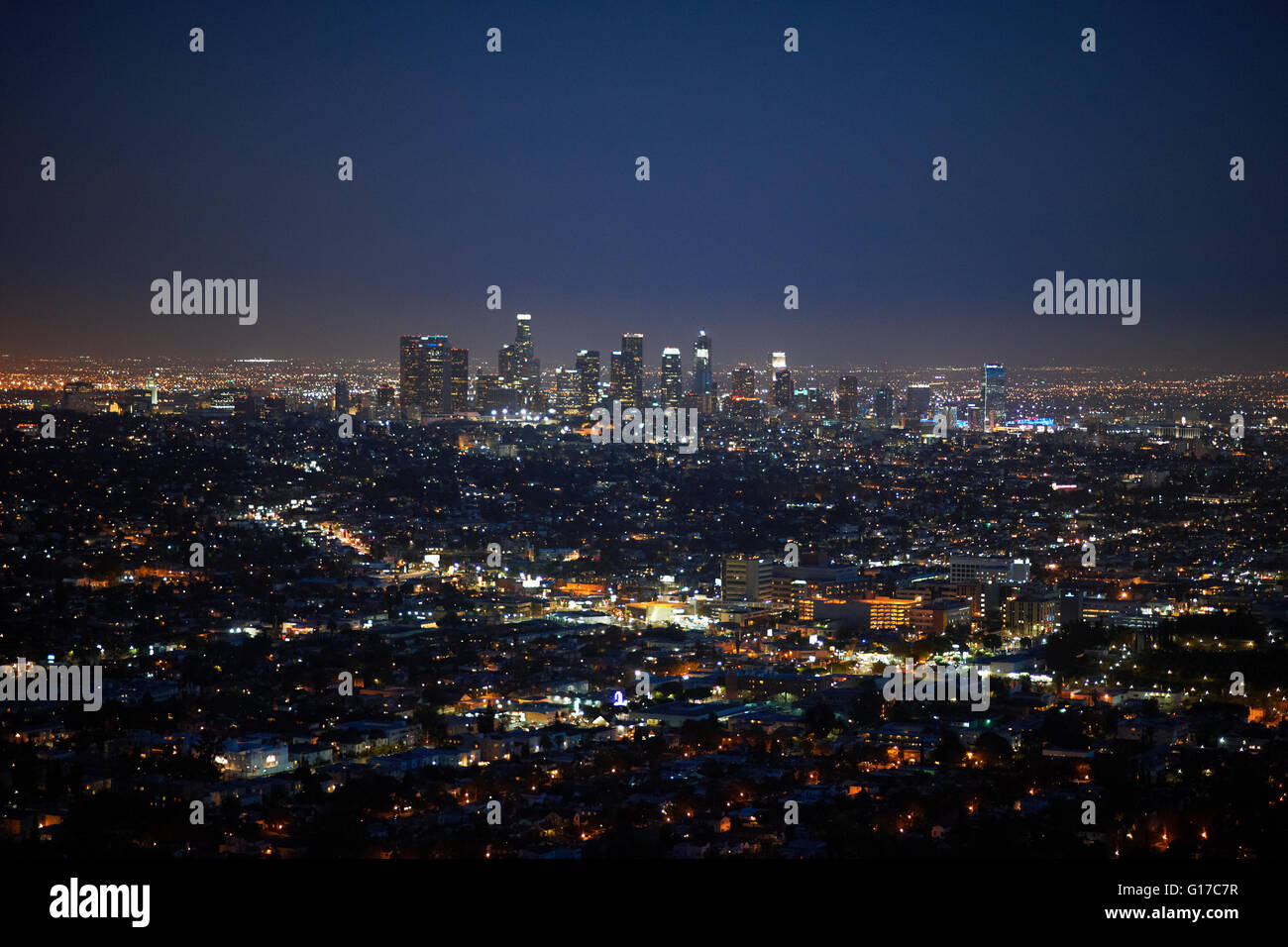 Luftaufnahme der Stadt, Los Angeles, USA Stockfoto
