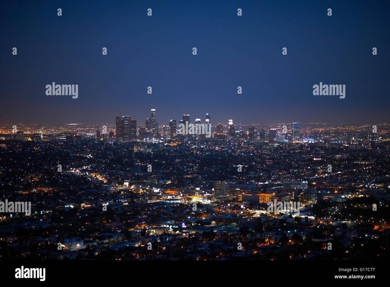 Luftaufnahme der Stadt, Los Angeles, USA Stockfoto