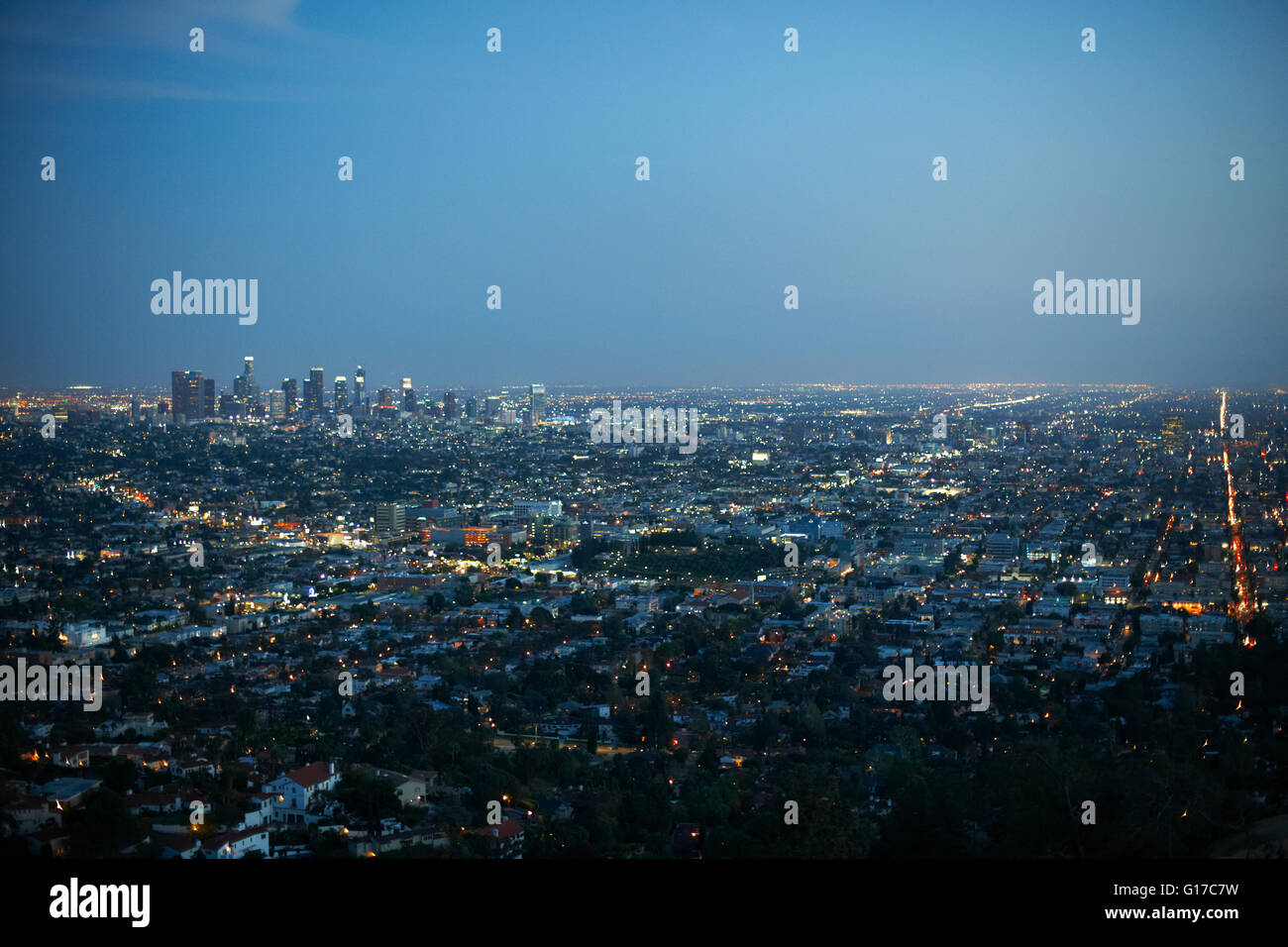 Luftaufnahme der Stadt, Los Angeles, USA Stockfoto