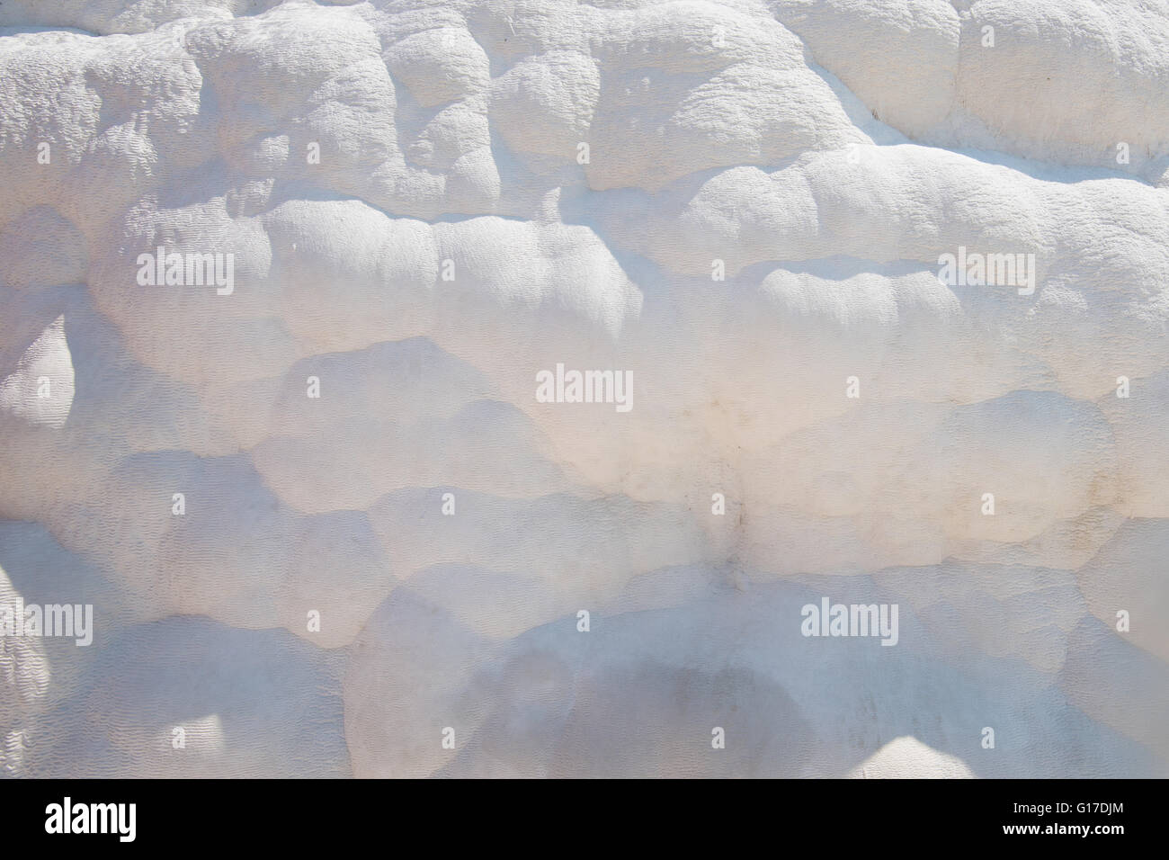 Nahaufnahme von Travertin Iof Pammukale Stockfoto