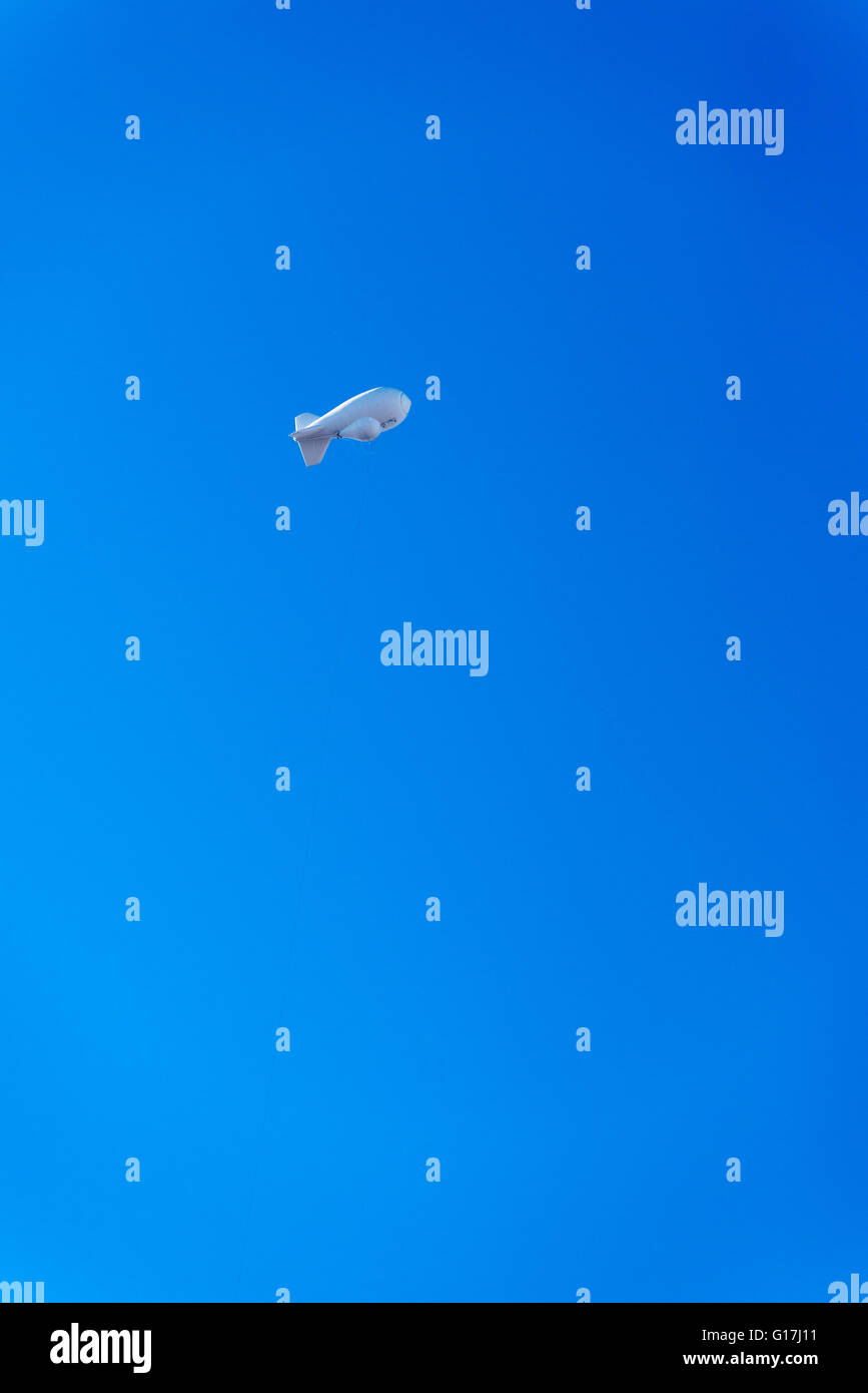 Gefesselte Aerostat Radarsysteme, basiert ein Ballon Radar-System zur Erkennung von Airpl durch die US Customs and Border Protection verwendet Stockfoto