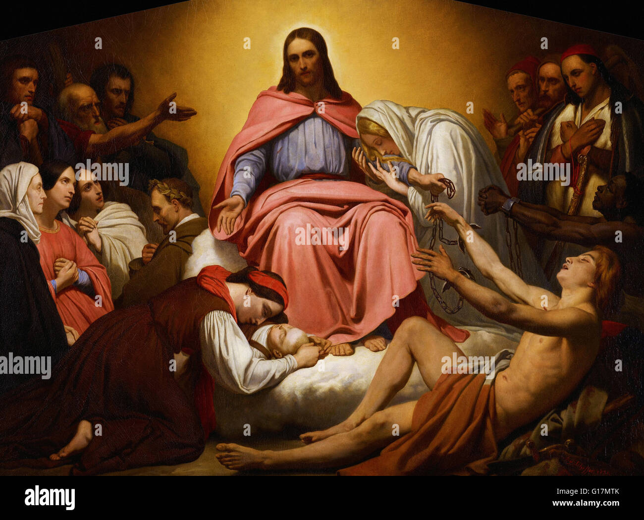 Ary Scheffer - Christus Trösters - Minneapolis Institute of Art Stockfoto