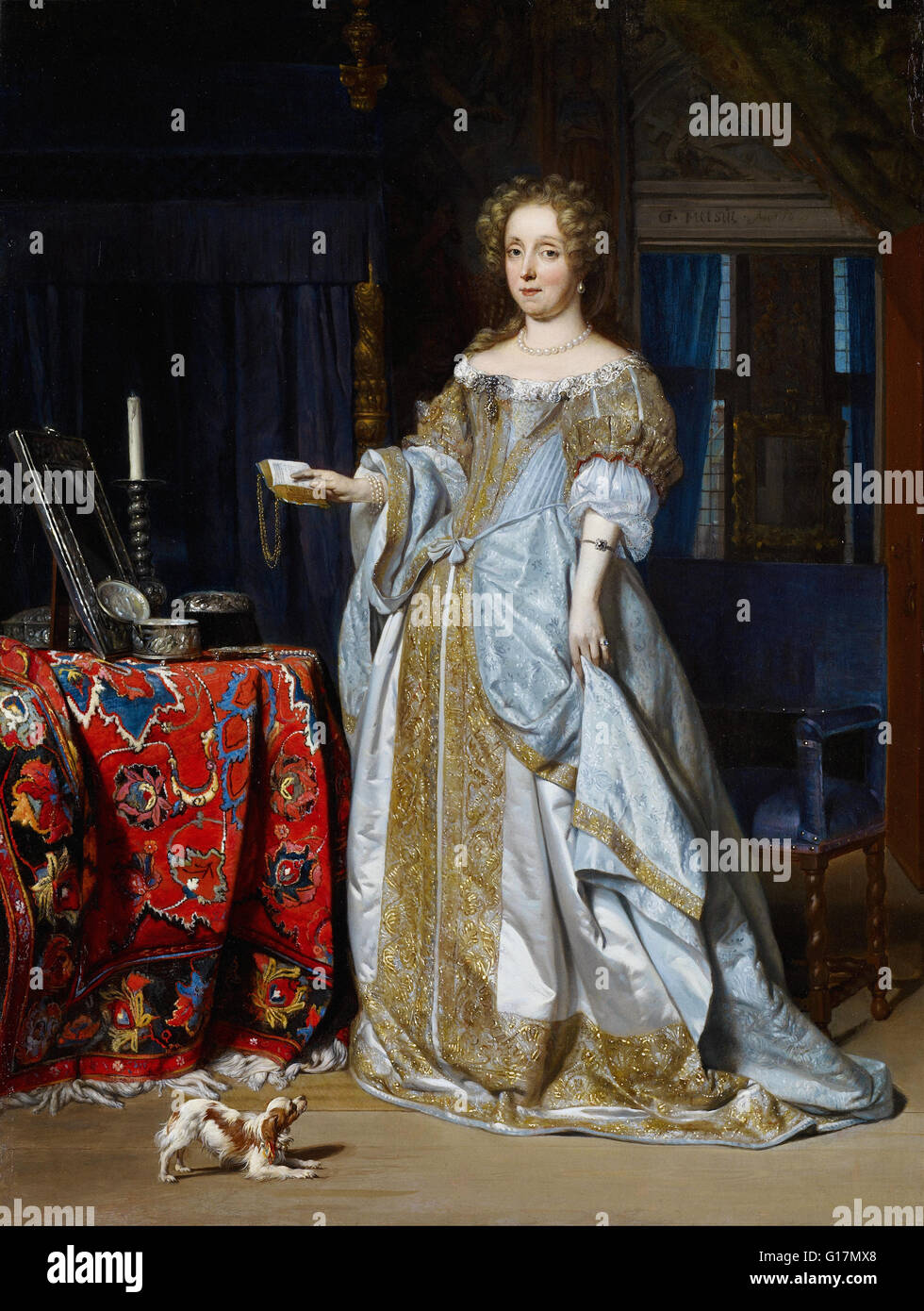 Gabriel Metsu - Portrait of a Lady - Minneapolis Institute of Art Stockfoto