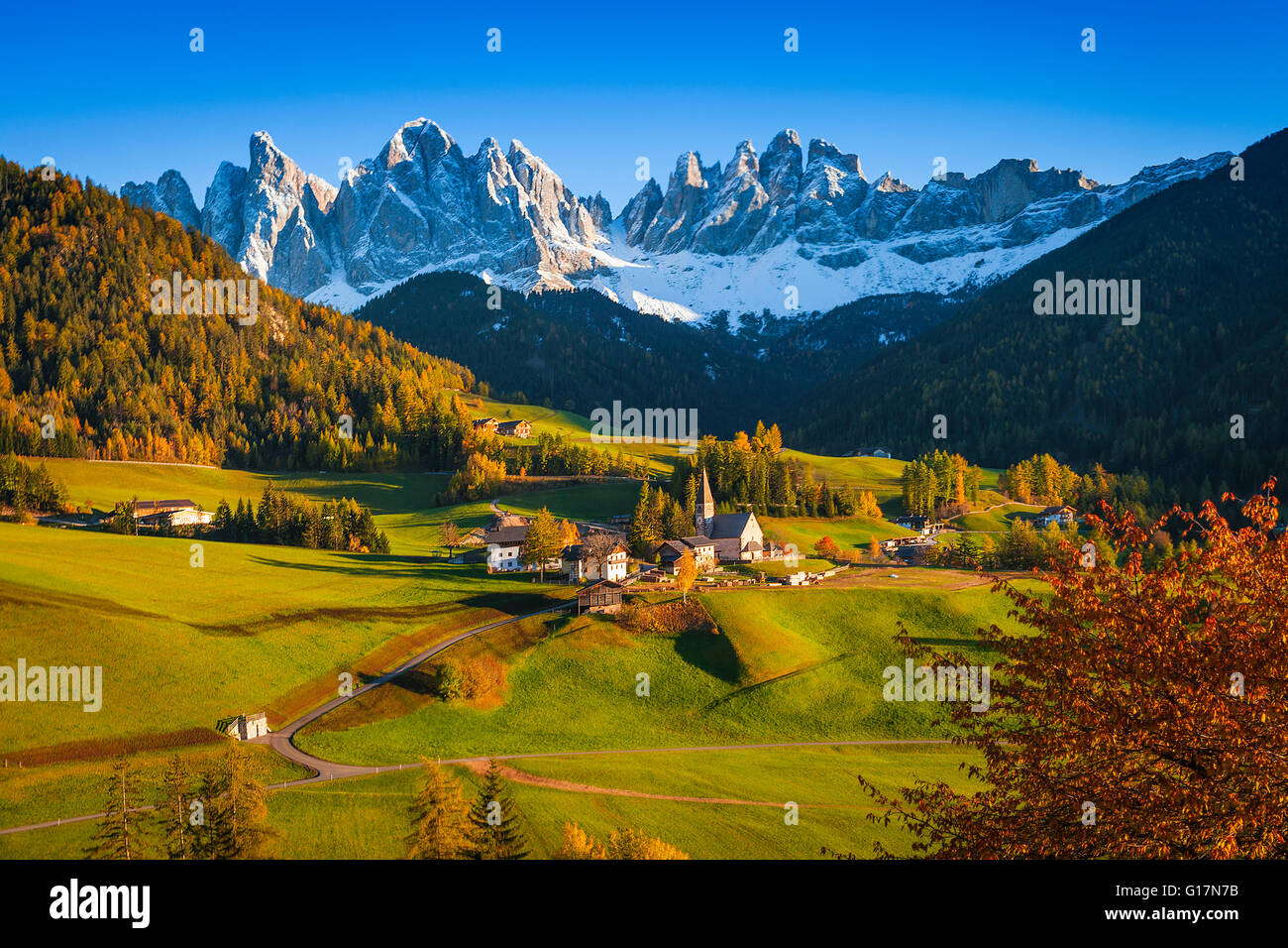 Kleinstadt, Dolomiten, Italien Stockfoto