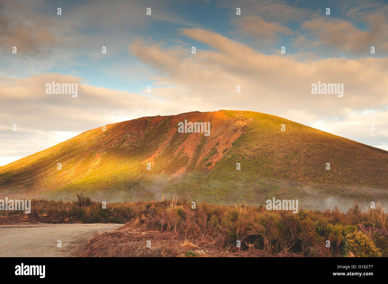 Der Tongariro Alpenübergang in Neuseeland Stockfoto