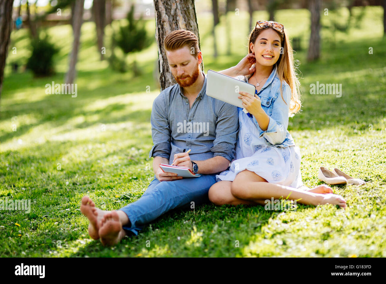 flirten im park