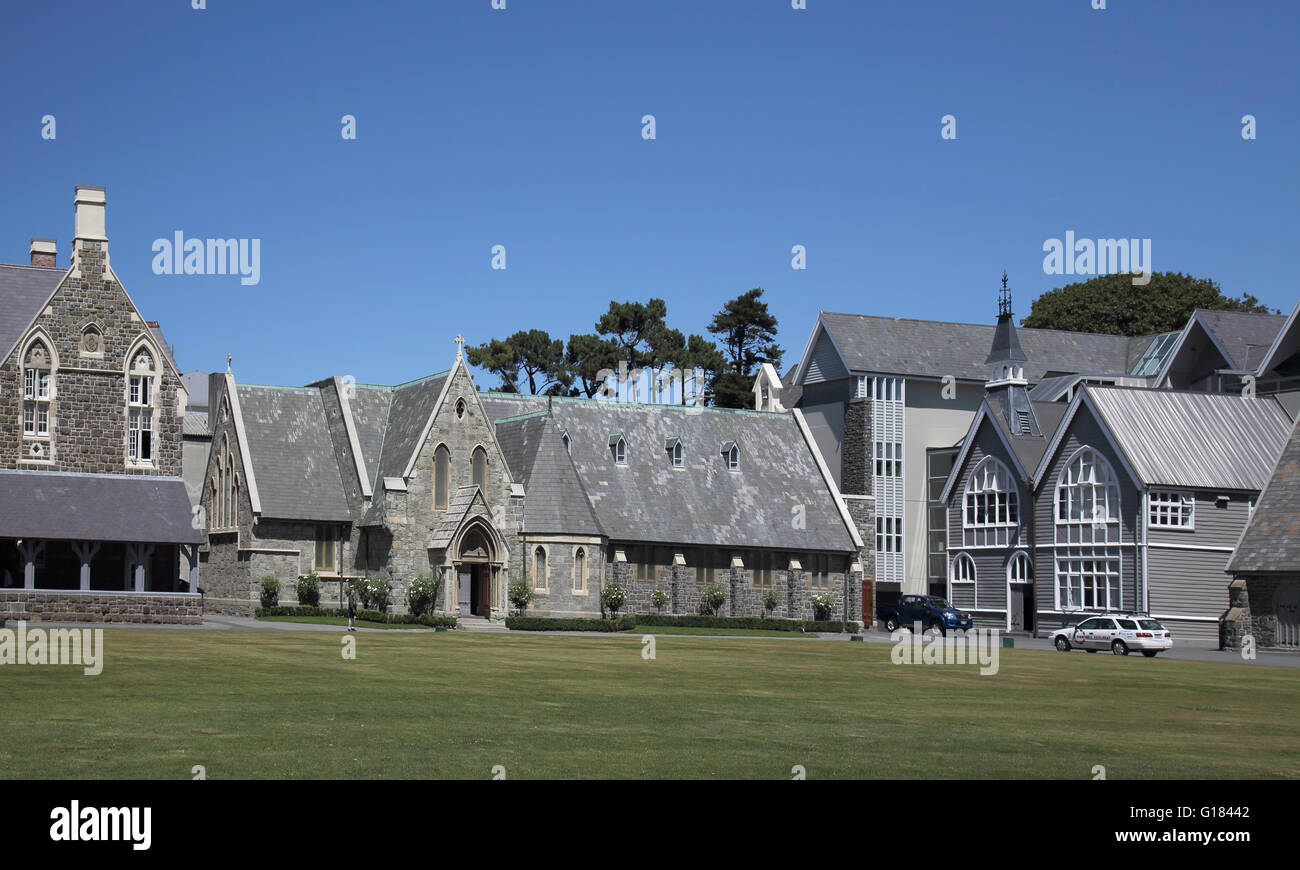 Christs College Canterbury in Christchurch Neuseeland Stockfoto