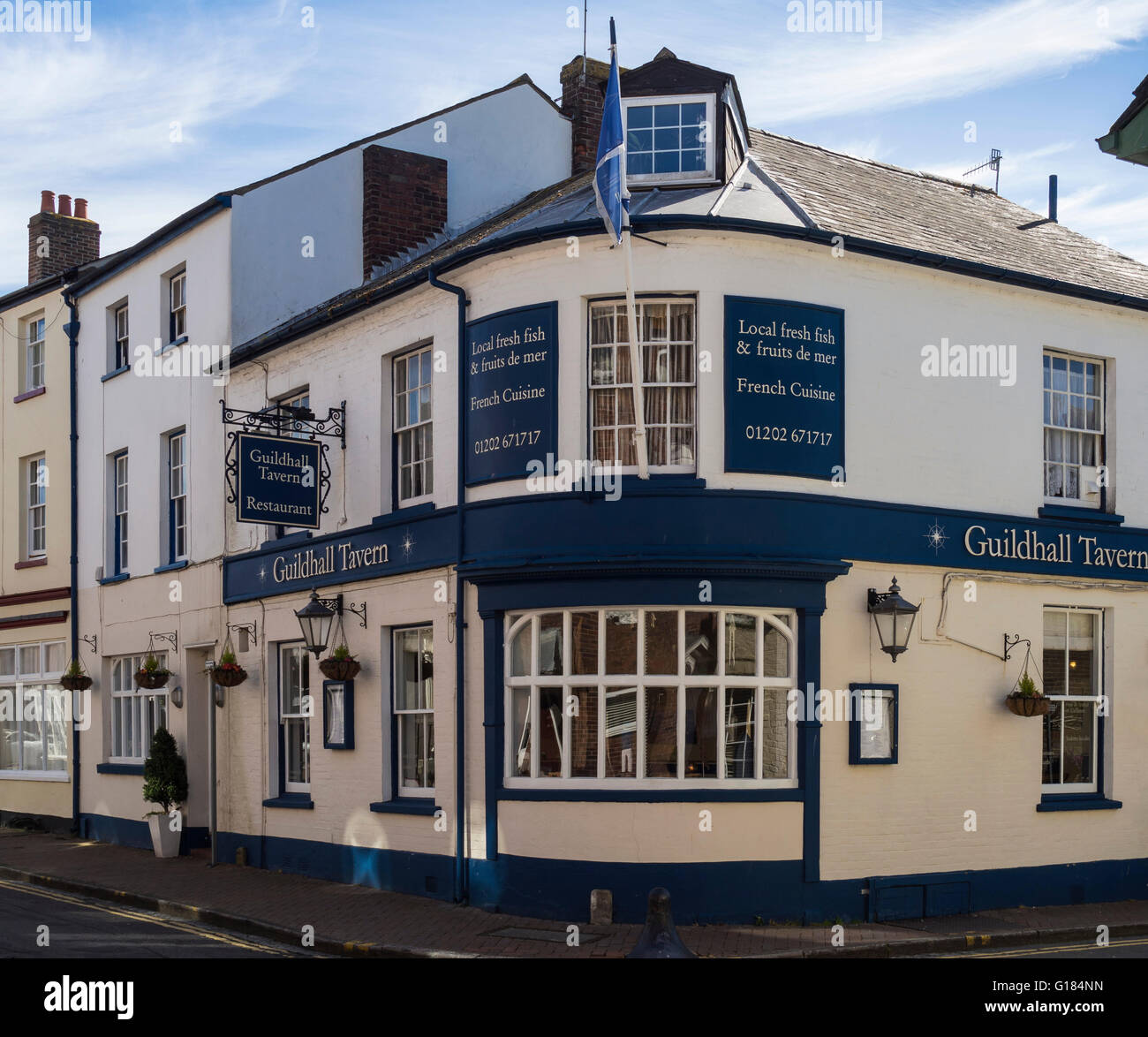 Das Guildhall-Taverne-Restaurant in Poole, Dorset, Großbritannien Stockfoto