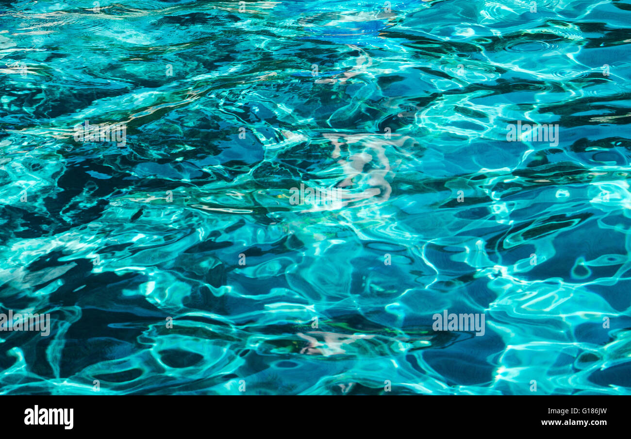 Wasser plätschert in Schwimmbad, Naples, Florida, usa Stockfoto