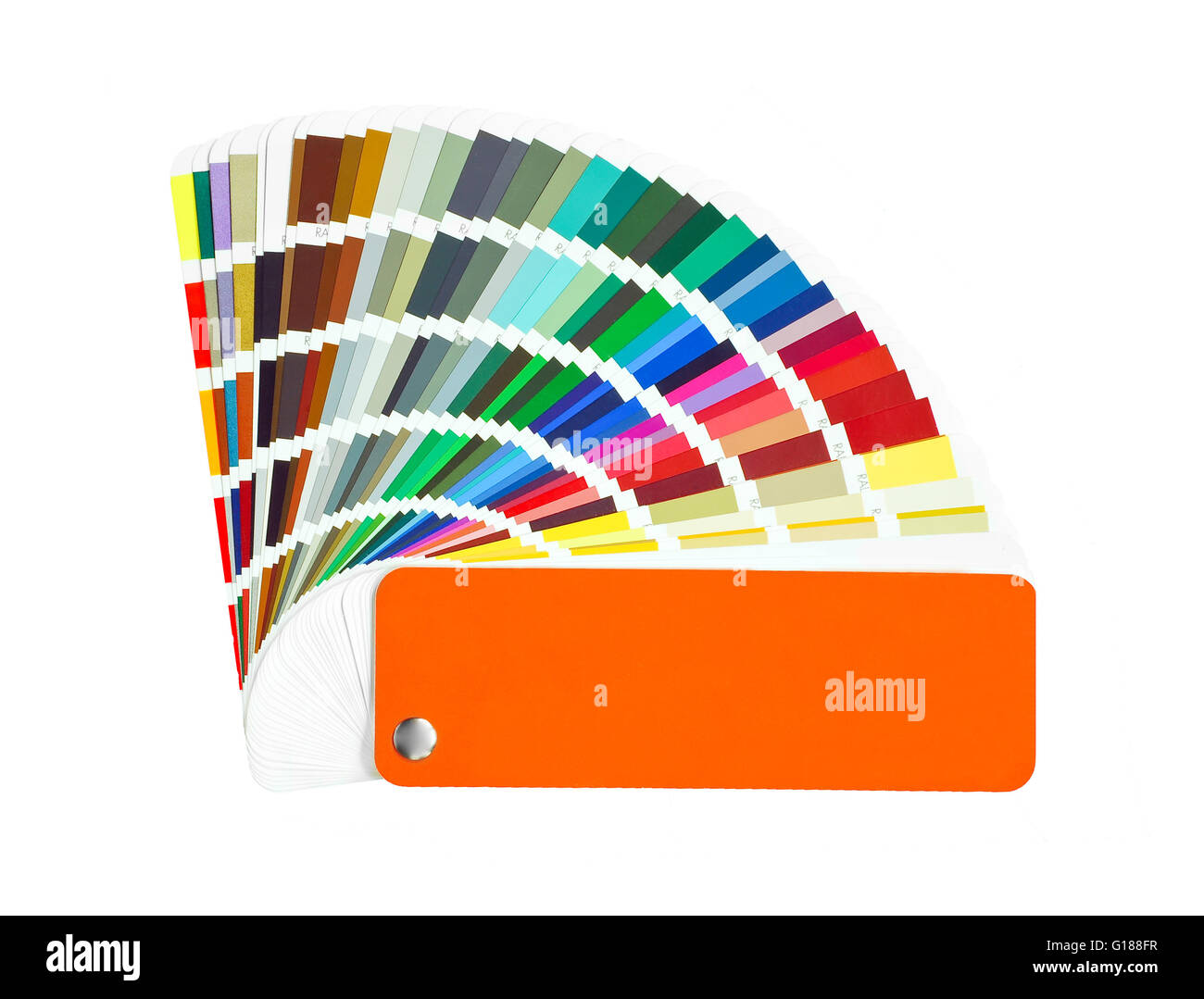 Farbmuster-palette Stockfoto