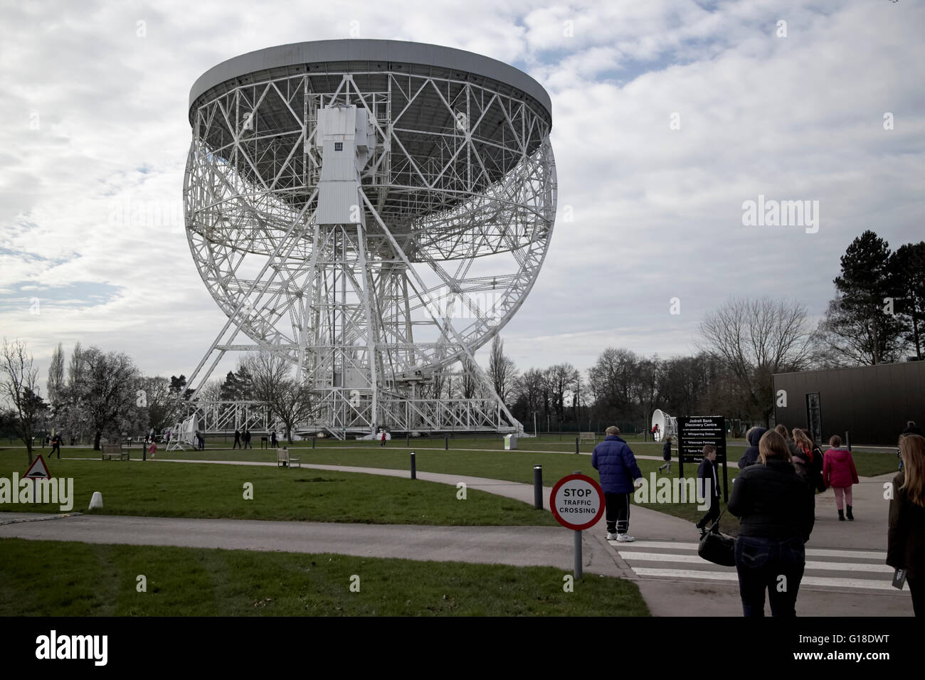 Jodrell Bank Lovell Teleskop Universität Manchester england Stockfoto
