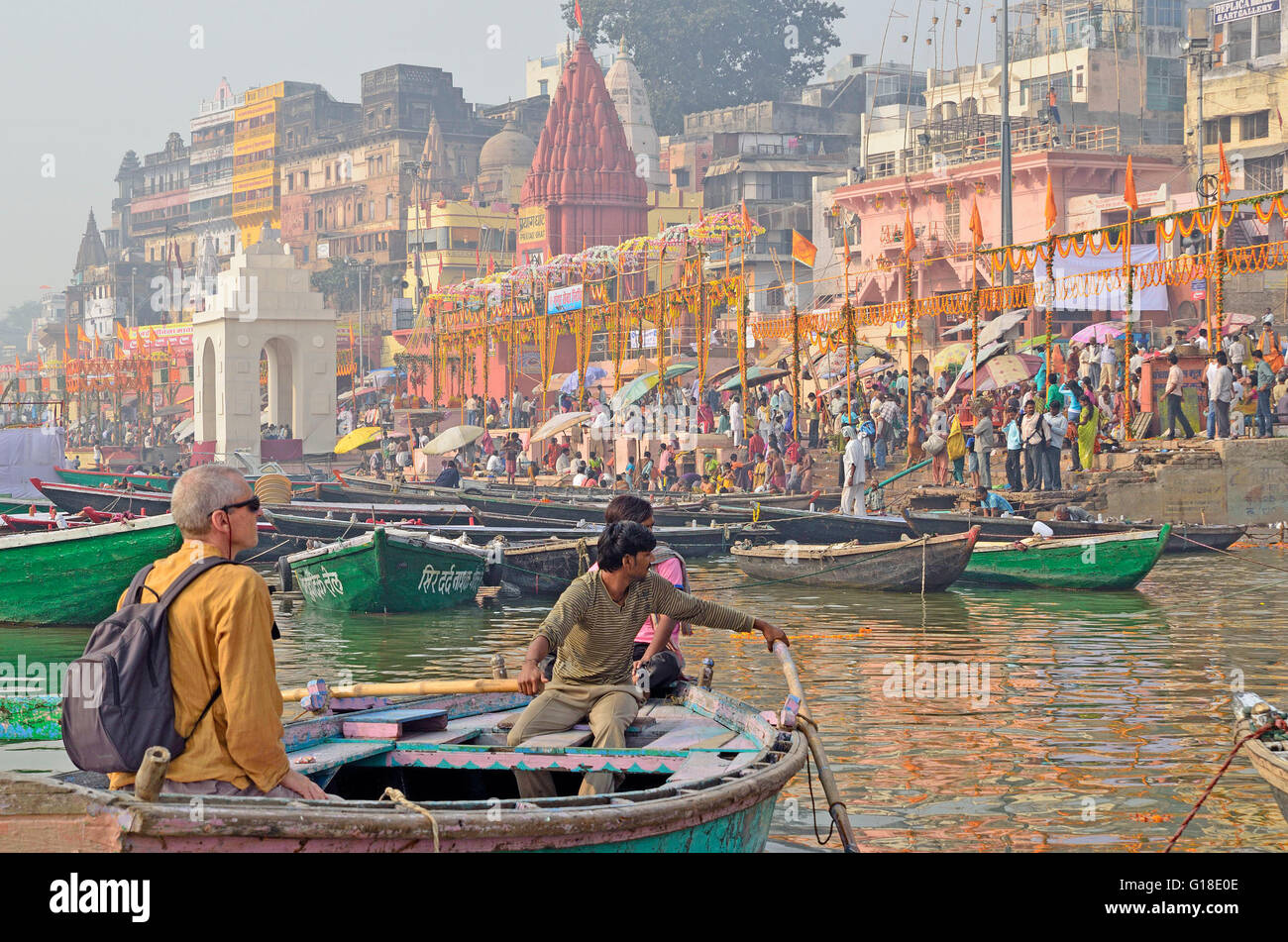 Varanasi, Uttar Pradesh, Indien Stockfoto