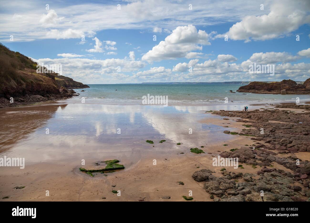 Hope Cove Beach, Devon, England Stockfoto