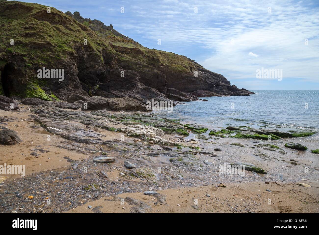 Soar Mill Cove Beach, Devon, England. Stockfoto