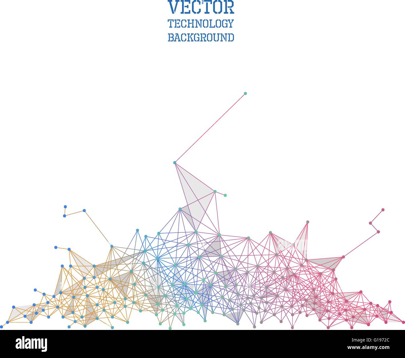 Netzwerk abstrakte polygonalen Hintergrund Stock Vektor