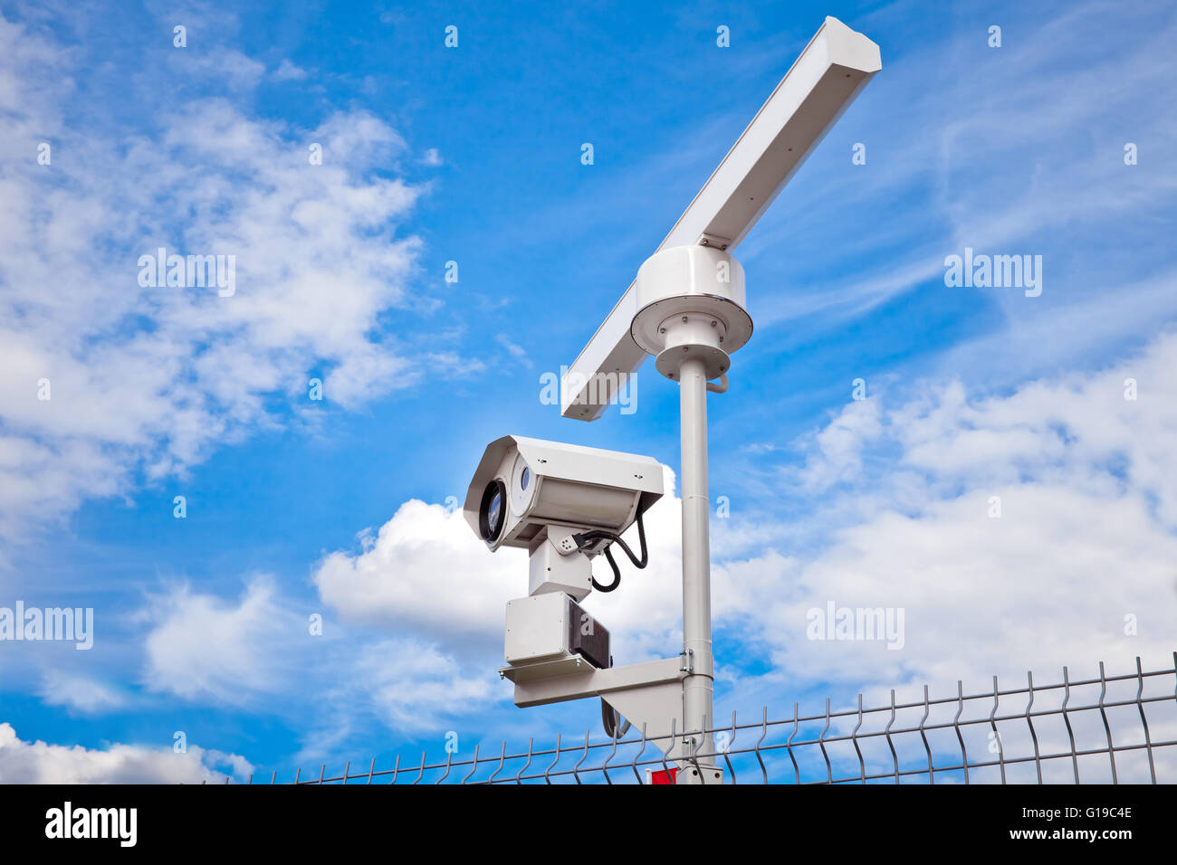 Radar-Überwachungssystem Stockfoto