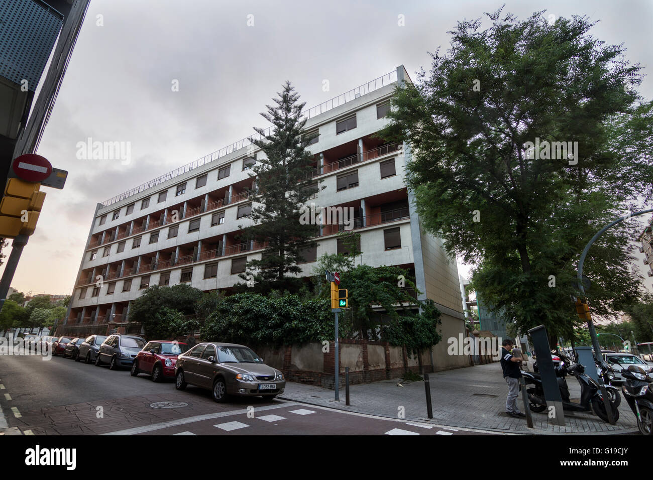 Casa-Block, von Josep Lluís Sert. 1936. Barcelona. Stockfoto