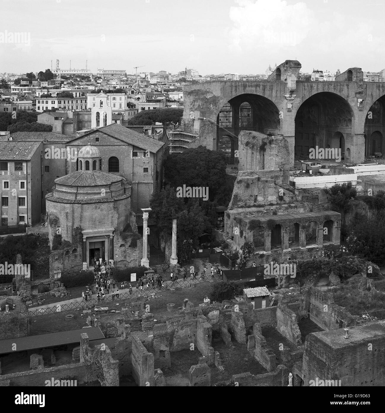 Das Forum Romanum, Rom, 2015 Stockfoto