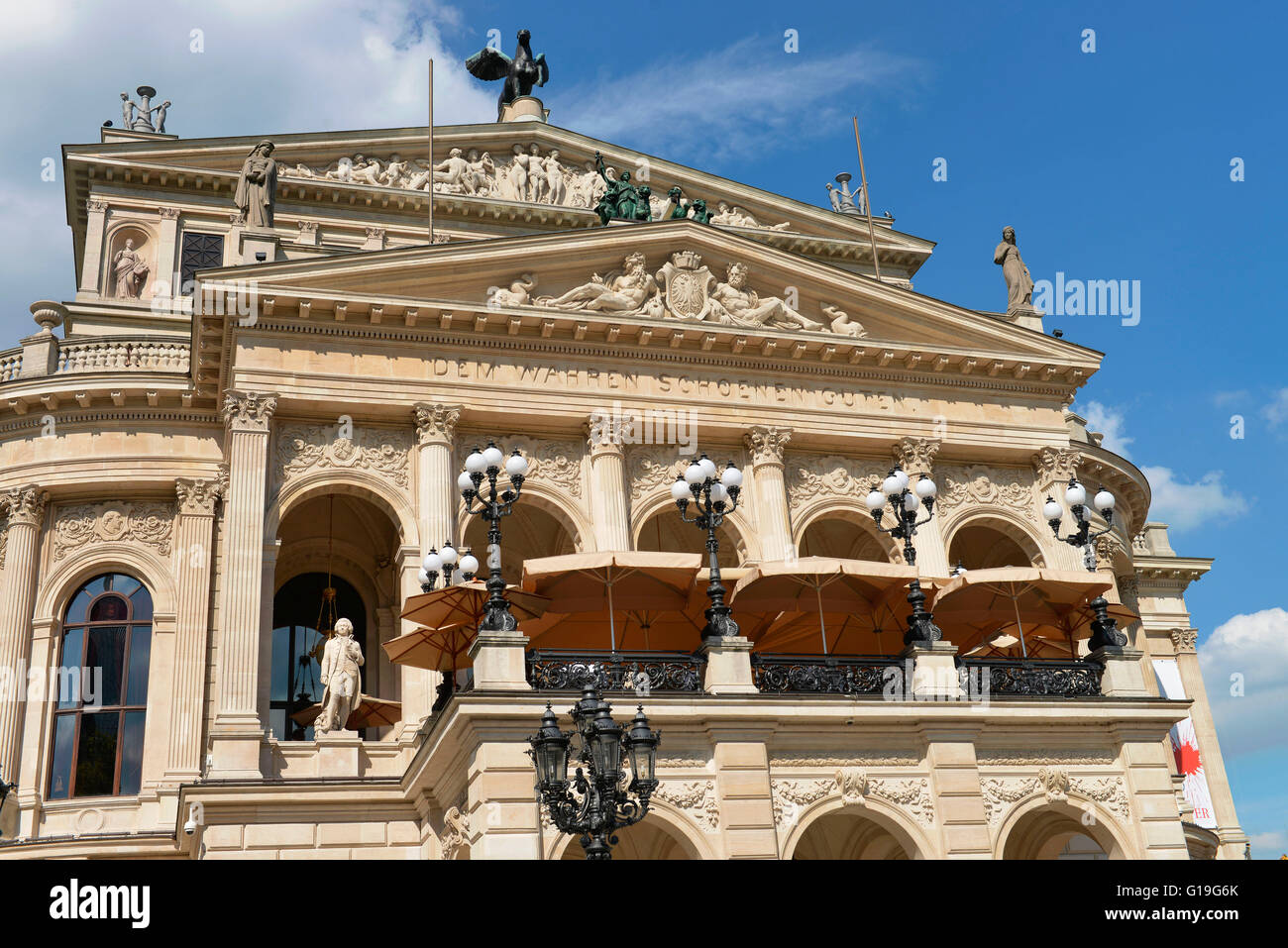 Alte Oper, Opernplatz, Frankfurt am Main, Hessen, Deutschland Stockfoto