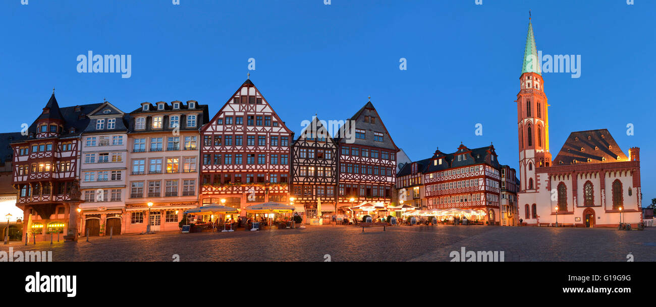 Romerberg, Frankfurt am Main, Hessen, Deutschland / Römerberg Stockfoto