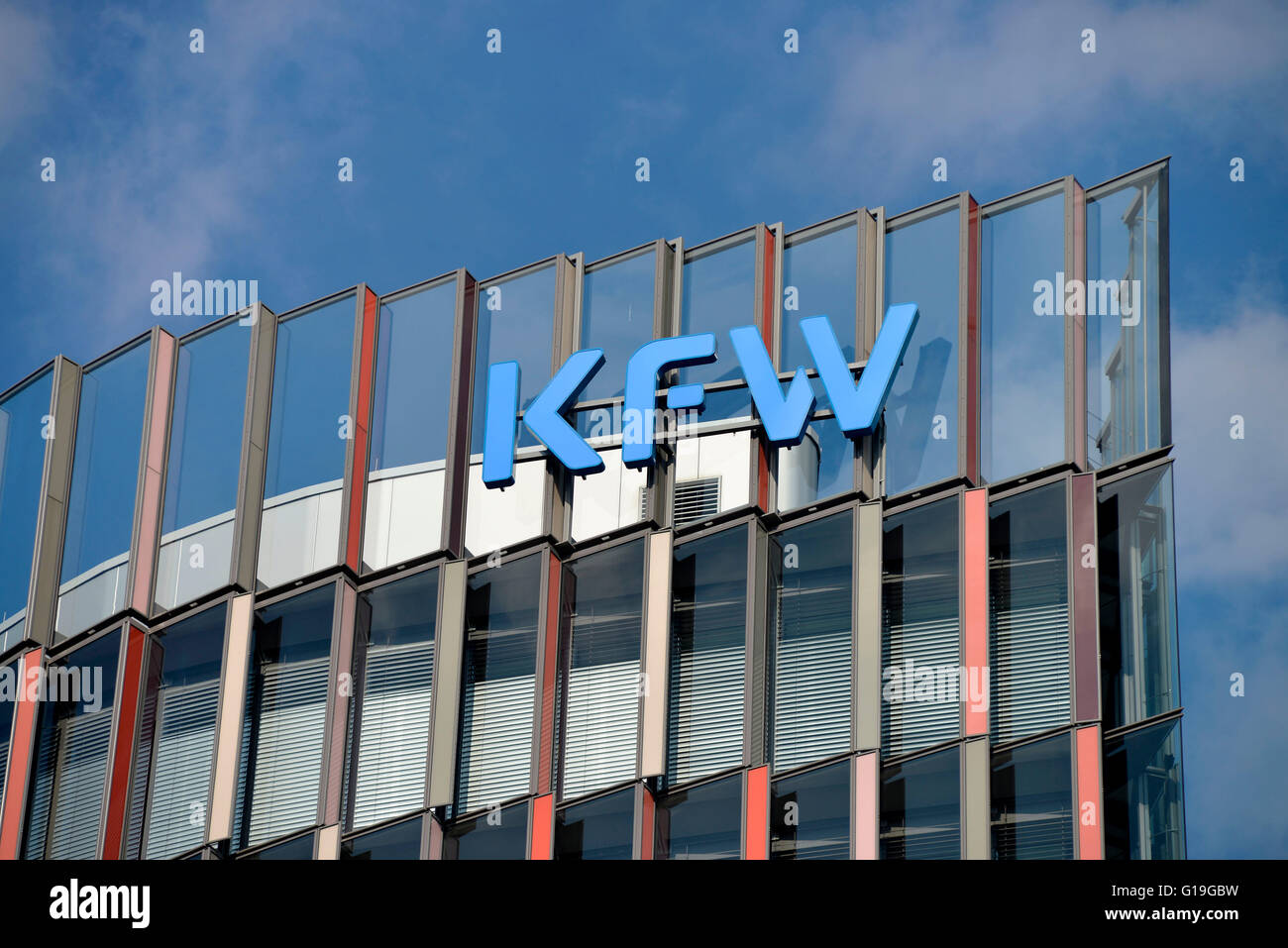 KFW, Kreditanstalt Pelz Förderinstitut, Zeppelinallee, Frankfurt Am Main, Hessen, Deutschland Stockfoto