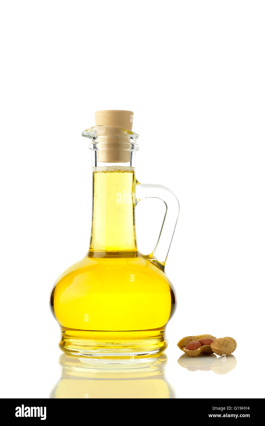 Erdnuss-Öl Stockfoto