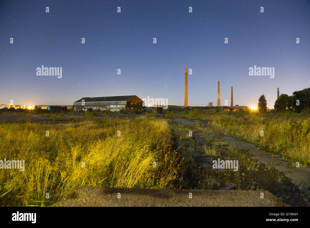 Reste der Stewartby Ziegelei, Stewartby, Bedfordshire, UK Stockfoto