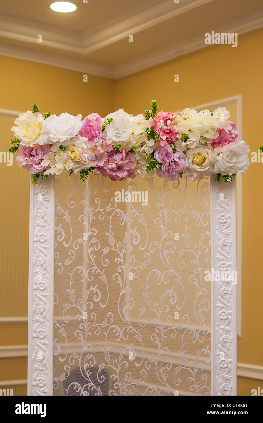 Hochzeit Dekoration Blume Stockfoto