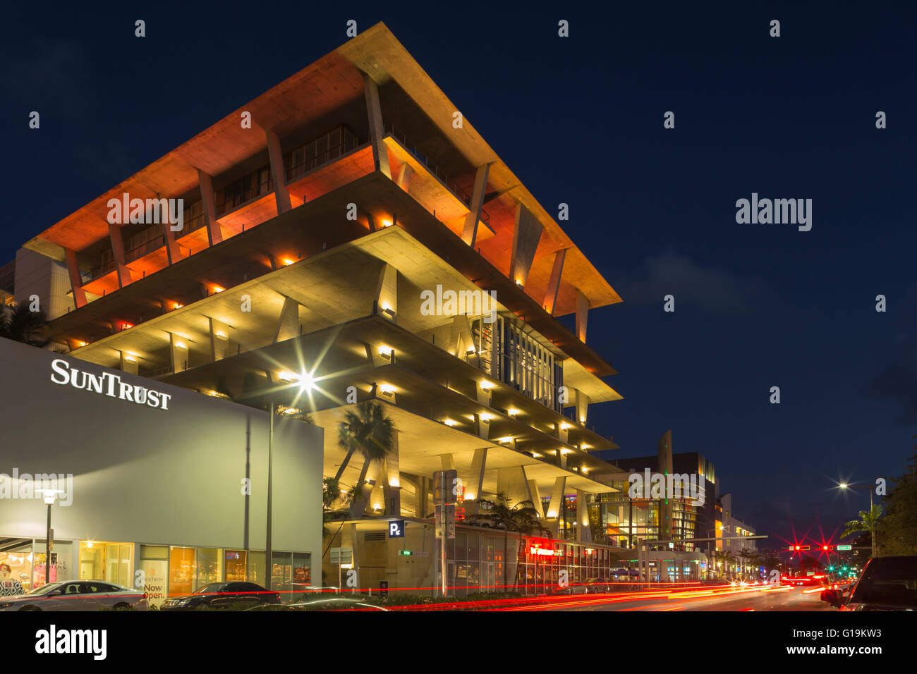 1111 LINCOLN ROAD MULTI LEVEL PARKPLATZ GARAGE (© HERZOG & DE MEURON 2010) SOUTH BEACH MIAMI BEACH FLORIDA USA Stockfoto