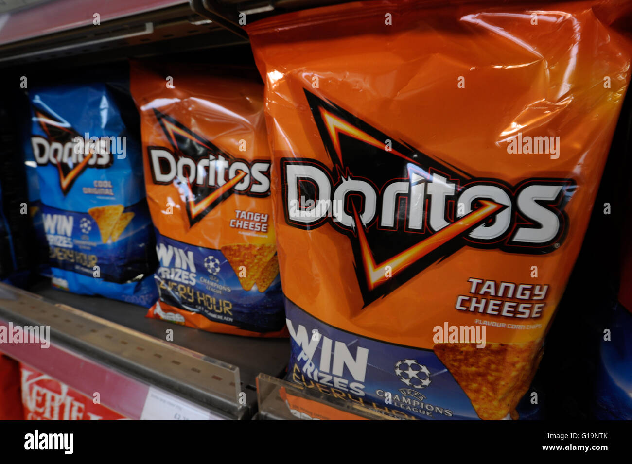 Doritos, Snack, Tortilla-chips Stockfoto
