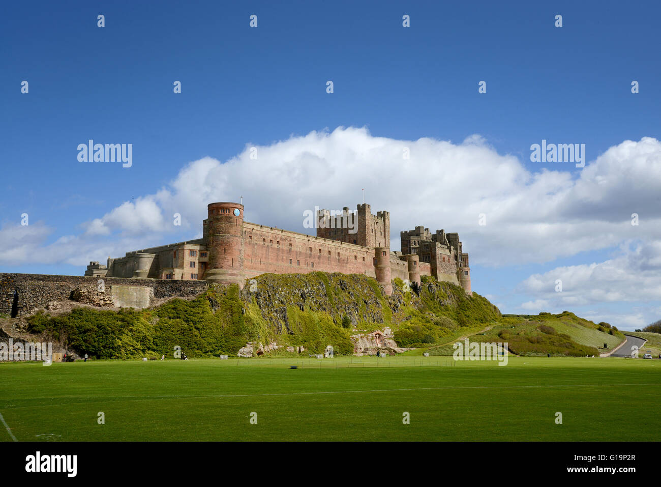 Bamburgh Castle, Northumberland, England. Stockfoto