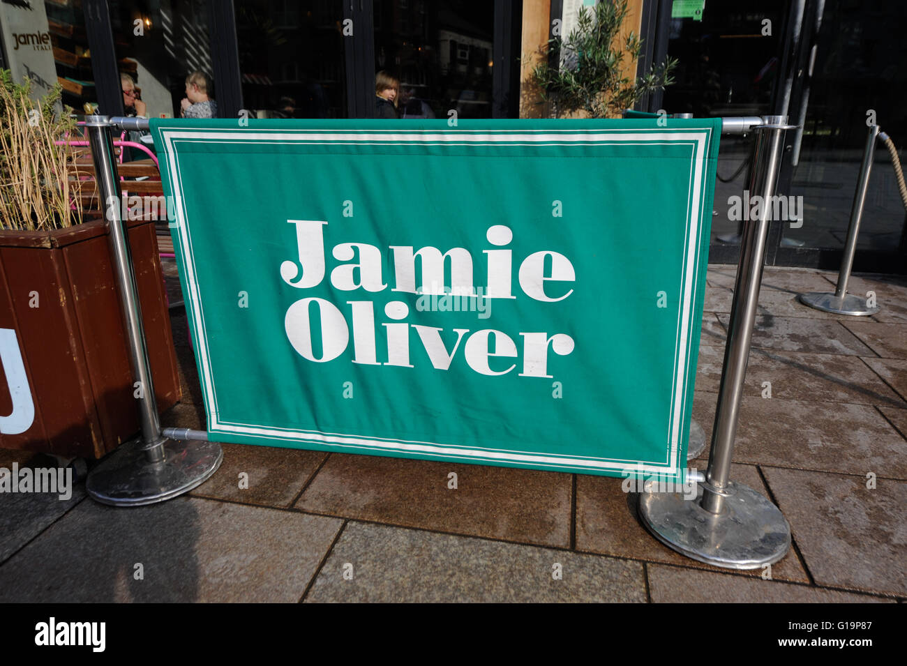 Jamie Oliver Restaurant - Cardiff, Vereinigtes Königreich Stockfoto